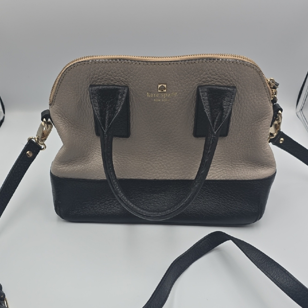 Kate Spade Black and Cream Satchel